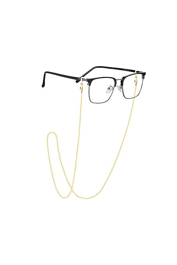 EPIRORA Chaîne de lunettes pour homme et femme - Sangle de lunettes de soleil - Cordon Singapour - Cordon anti-perte pour ret