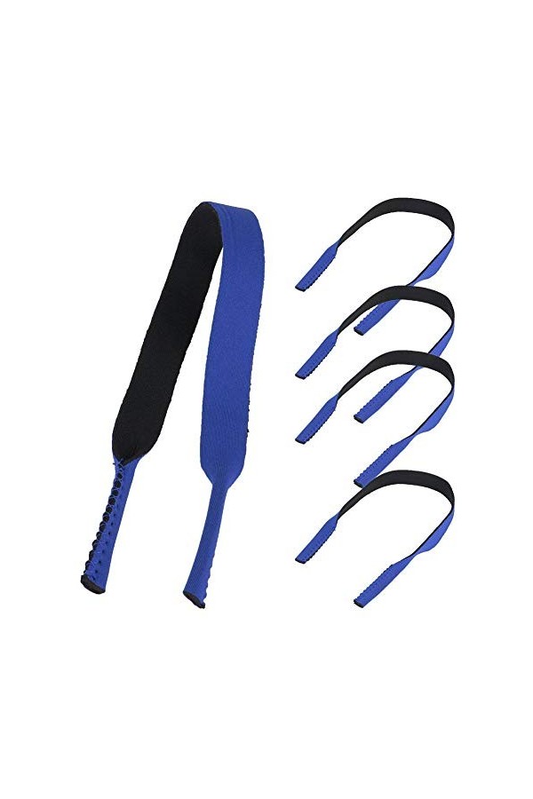 Tbest 5 Pack Sangle De Lunettes, Sangle Élaique De Retenue De Lunettes Lunettes De Sport Lunettes De Courroies De Cou Bande C