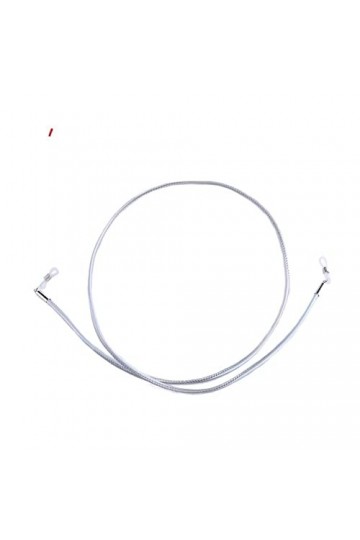 WOUND Chaînes de lunettes for femmes, cordon de cou en cuir Pu, Anti-perte, retenue de lunettes de mode Color : Shiny Silver