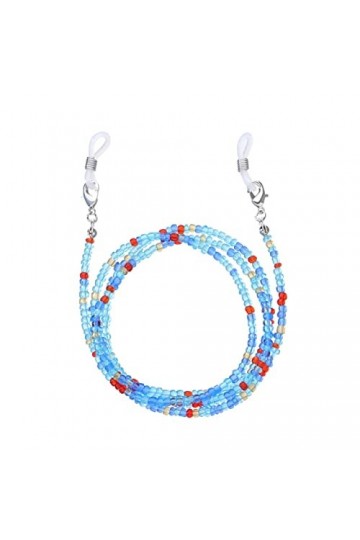 KEMUDO Chaînes de lunettes Longe de lunettes for femmes Chaînes de masque perlées Chaînes de support élégantes colorées Cordo