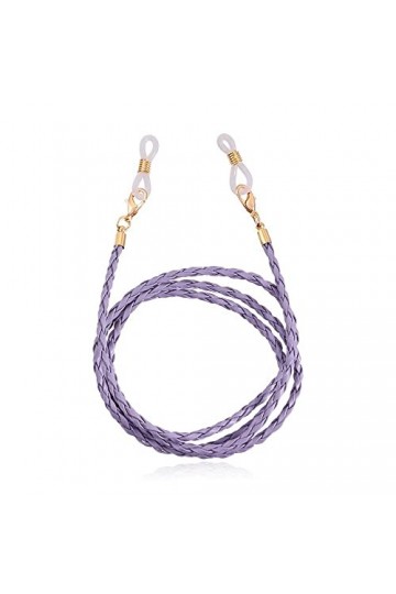 KEMUDO Longe Lunettes Chaînes for Femmes Tressé Lunettes De Retenue Mode Lunettes Cordon Color : Purple, Size : 1 