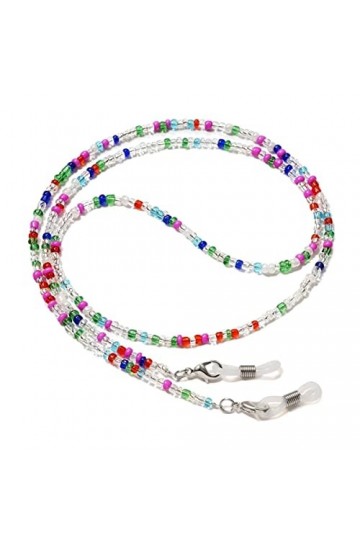 ZORZA Chaînes de Lunettes de Lunettes for Femmes chaînes de Masque perlées colorées Cordon de Lunettes de Mode Color : Solid