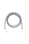 KEMUDO Chaînes Sangle de Lunettes for Femmes Noir et Blanc Perle Lunettes retenue Mode Lunettes Cordon Color : Black+Pearl, 