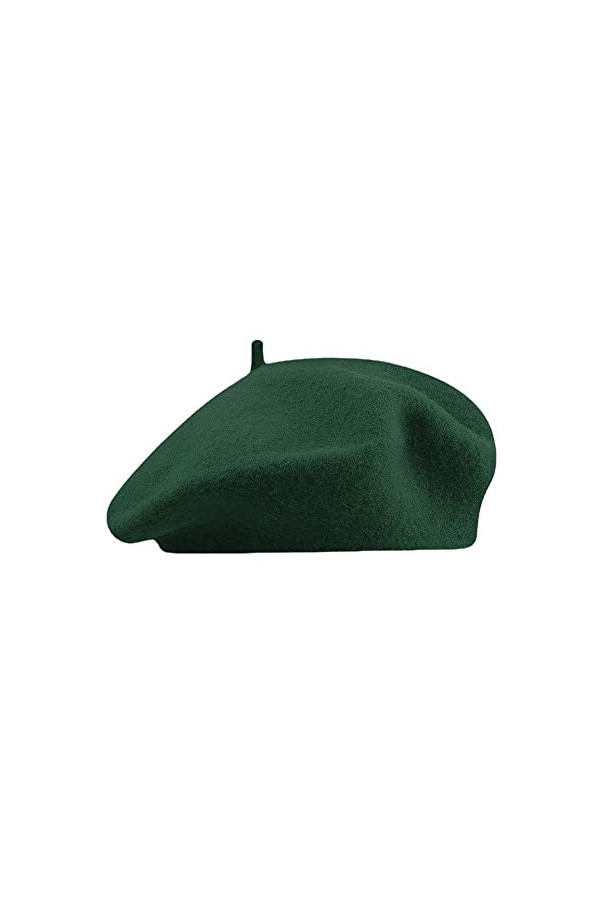 NOKDAL Francais Beret Femme Noir Béret Chapeau Vintage élégant Berret Basque Stylé Classique Souple Hiver Casquette Couleur U