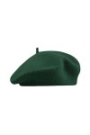 NOKDAL Francais Beret Femme Noir Béret Chapeau Vintage élégant Berret Basque Stylé Classique Souple Hiver Casquette Couleur U