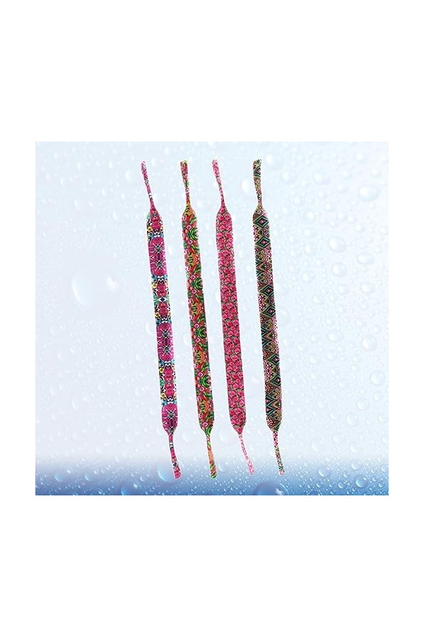 Angoily 4 Pièces Porte-Chaîne De Lunettes Lunettes De Soleil Sangle Lunettes De Course Sur Lunettes Lunettes De Soleil Cordon