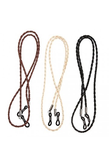 INOOMP 3 Pièces Corde à Lunettes De Sport Chaîne De Lunettes Dexercice Corde à Lunettes En Cours Dexécution Cordon De Lunette