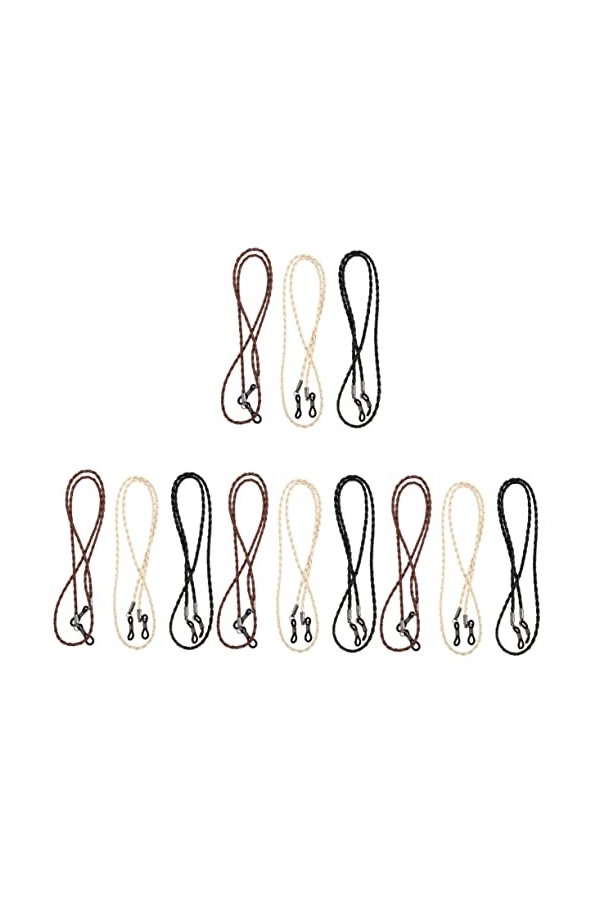 INOOMP 3 Pièces Corde à Lunettes De Sport Chaîne De Lunettes Dexercice Corde à Lunettes En Cours Dexécution Cordon De Lunette