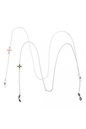 1 Pc Chaîne De Lunettes En Métal Collier Chaîne De Lunettes Sangle De Lanière Couvrant Le Visage Cordons Couvrant Le Visage S