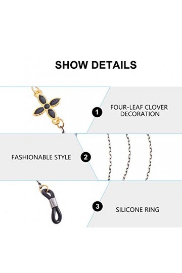 1 Pc Chaîne De Lunettes En Métal Collier Chaîne De Lunettes Sangle De Lanière Couvrant Le Visage Cordons Couvrant Le Visage S