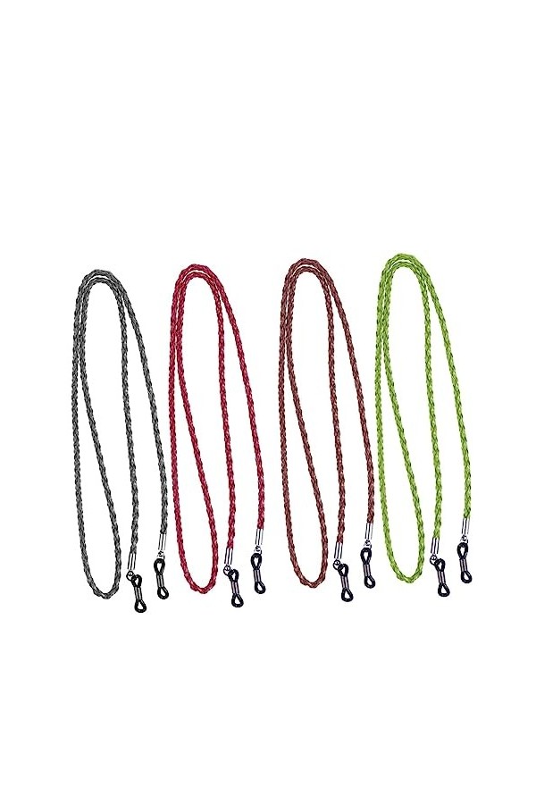 Angoily 4 Pièces Couvre-Visage Chaîne Cordon Bleu Violet Noir Chaîne De Lunettes Corde Chaînes De Lunettes Bracelet De Lunett