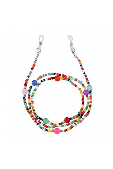 KEMUDO Chaînes de lunettes de lunettes for femmes perles multicolores lunettes de retenue élégant cordon de lunettes