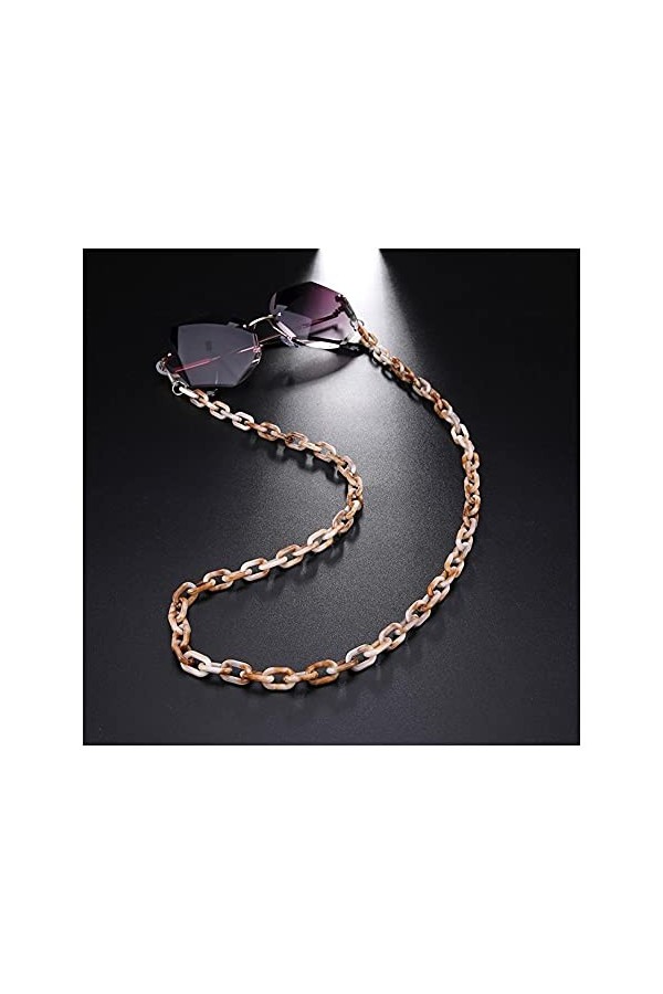 GBPOY Chaîne de Lunettes Chaîne de Lunettes de Mode pour Femmes Lunettes de Soleil acryliques Chaînes Lanières Sangles Cordon