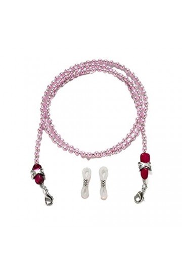 KEMUDO Chaînes de lunettes de lunettes for femmes cordon de masque de visage perlé cordon de lunettes élégant anti-perte Col