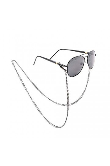 LKXHarleya Réglable Cordon Lunettes Chaîne Lunettes Pour Lunettes De Soleil Chaîne de lunettes de lecture, Argent