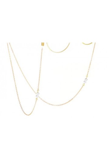 ZORZA Lunettes Chaînes De Lunettes for Femmes Chaînes De Masque De Perle Cordon De Lunettes De Mode Anti-Perte Color : Or, S