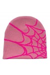 Bonnet Y2k Bonnet Tricoté en Toile Daraignée Casquettes dhiver Gothiques Chaudes Et Douces Casquette Gothique pour Femmes E