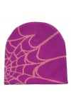 Bonnet Y2k Bonnet Tricoté en Toile Daraignée Casquettes dhiver Gothiques Chaudes Et Douces Casquette Gothique pour Femmes E