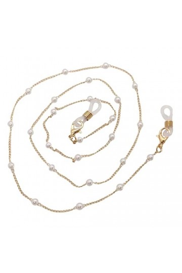 KEMUDO Sangle de lunettes chaînes de lunettes for femmes perle perlée autour de la sangle de cou cordon de lunettes élégant