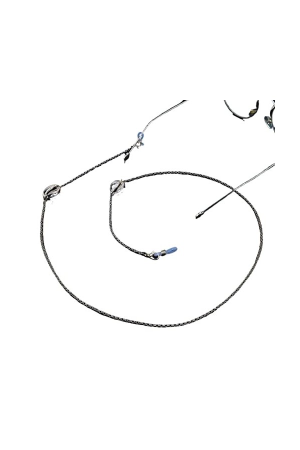 XTYPE Sangle de Lunettes chaînes de Lunettes for Femmes Coquille en métal Pendentif Masque Facial lanière élégante chaîne for