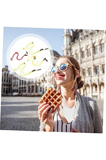 STOBOK 4 Pièces Cordon Lanière Couvre-bouche Chaîne De Corde à Lunettes Sangles Dextension Doreille Lanière De Lunettes Des