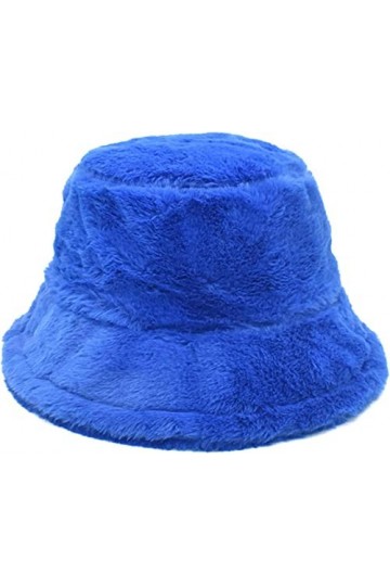 FLUTEE Bonnet dhiver pour femme - Pelucheux - Chapeau de seau pour fille - Bonnet en fausse fourrure - Chapeau dhiver doux 