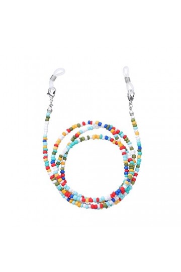 OMNIOF Chaînes de Lunettes Longe de Lunettes for Femmes Chaînes de Masque perlé Cordon de Lunettes de Mode coloré Convient po