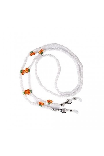 EVSER Longe de Lunettes Sangle de Lunettes for Femmes Cerise perlé Pendentif Masque chaînes élégant Lunettes Cordon Color : 