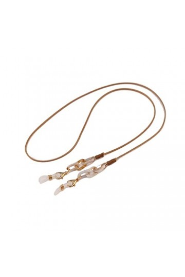 EVSER Lunettes Chaînes De Lunettes for Femmes Boucle en Forme De U Rétro Antidérapant Élégant Cordon De Lunettes Color : Kha