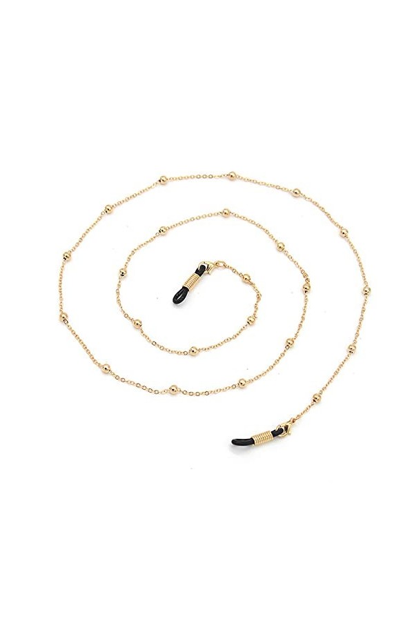 YOGAYE 1 pièces chaîne de lunettes perlées pour femmes lunettes de soleil en métal lanières lunettes de retenue lunettes de l