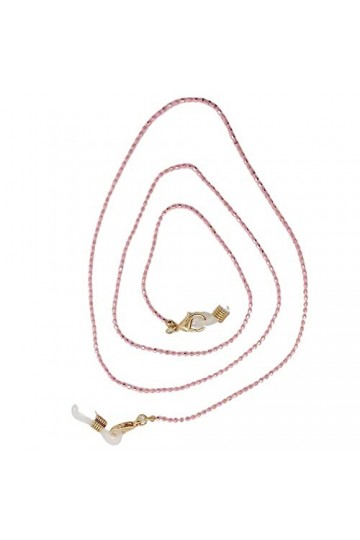 ZORZA Lunettes Chaînes Sangle De Lunettes for Femmes Coloré Perlé Lunettes De Retenue Mode Lunettes Cordon Color : Rose, Siz