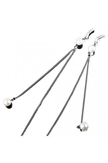 XTYPE Longe Lunettes chaînes for Femmes Perle Pendentif Visage Masque lanière élégant Oeil chaîne Porte-chaîne Lunettes Cordo