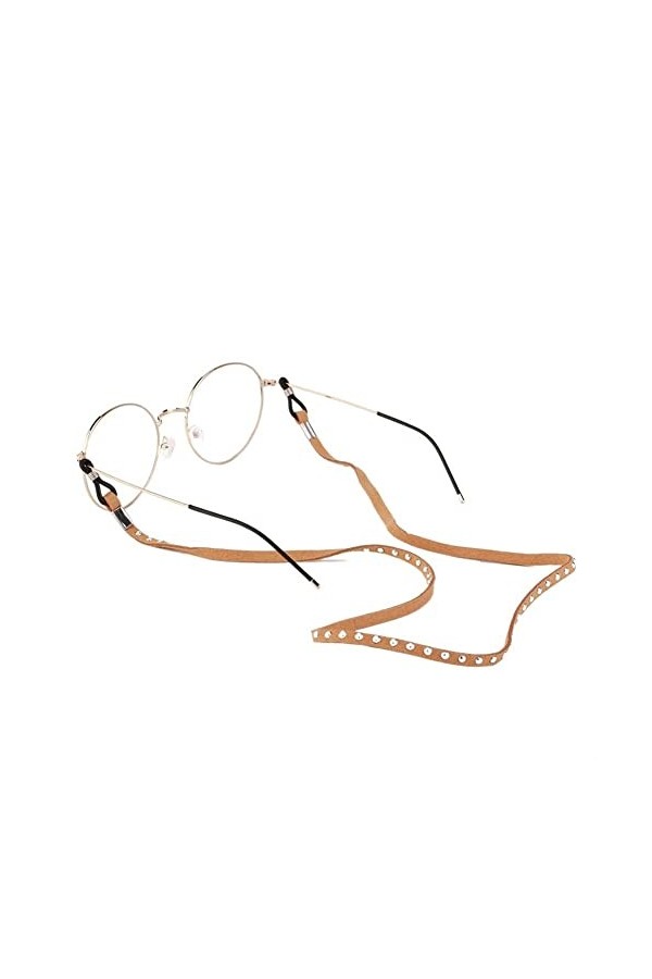 KEMUDO Sangle Chaînes De Lunettes for Femmes Simple Anti-Skid Eyewear Retainer Élégant Lunettes Cordon Color : Le noir, Size