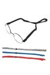 Healeved 4 Pièces Lunettes Corde Sport Lunettes Sangle Quai Lunettes De Soleil Pour Lunettes Chaîne Pour Lunettes Cou Sangle 