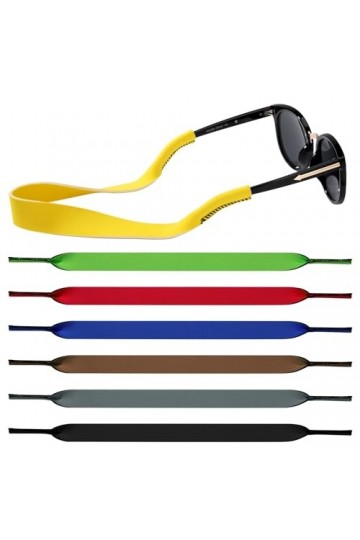 MoonSing Cordons élastiques en néoprène, Lot de 7 sangles de lunettes antidérapantes, extensible Cordon de retenue, sangles f
