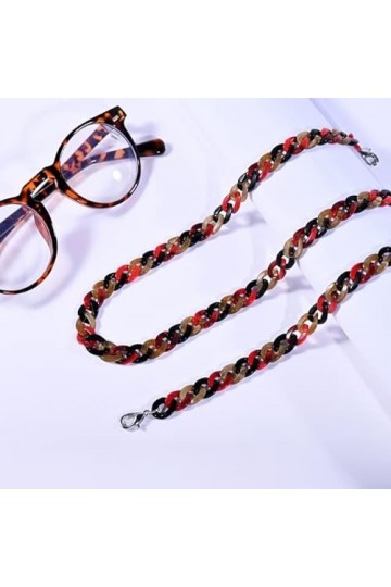 Couleur Acrylique Lunettes De Soleil Lunettes Chaîne pour Femmes Sangle Accrocher Spectacle Cordon Titulaire Lanières Été