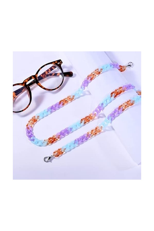 Couleur Acrylique Lunettes De Soleil Lunettes Chaîne pour Femmes Sangle Accrocher Spectacle Cordon Titulaire Lanières Été
