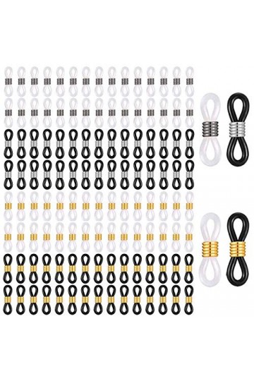 Extrémités de Chaîne de Lunettes Connecteurs DExtrémité en Caoutchouc Réglables Retenue des Extrémités Antidérapantes pour C