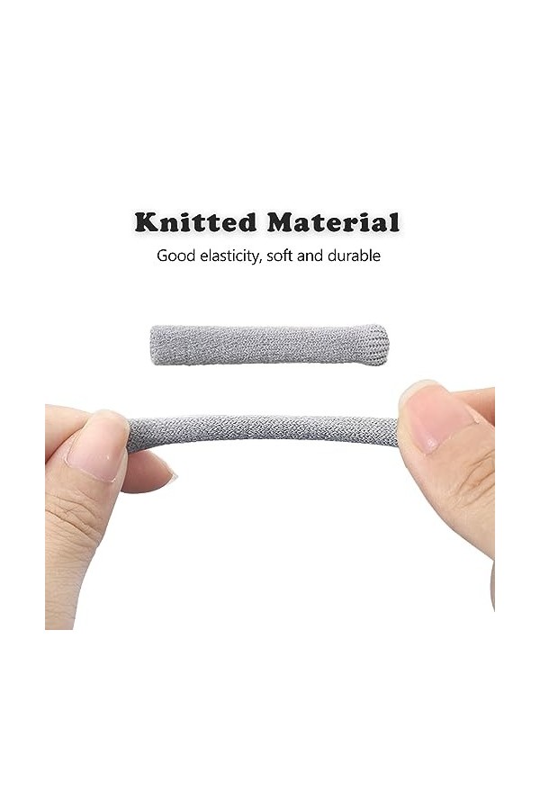 4 Paires Protege Branche Lunette,Couvre Branche Lunette en Tissu de Coton Tricoté Doux,Accessoires de Lunettes de Elastiques 