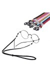 Chaîne de Lunettes Cordons de Lunettes Cordon de Lunette de Protection Réglable Cordon de Lunettes 8 PCS