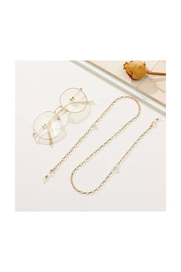 SOREZE Chaîne de Lunettes pour Femmes chaîne de Coquille de Fleur pour Lunettes Masque chaîne Longe Lunettes de Soleil Access