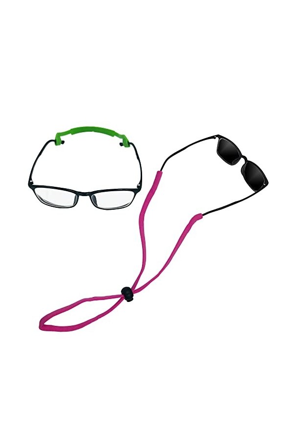 FineGood 12 Pièces Sangle de Lunettes, Cordon de Lunettes Réglable Antidérapant Enfants Lunettes Lanière Sangle de Cou pour L