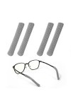 BOXOB Lot de 4 Embouts pour Branches de Lunettes, Mise à Niveau en Tissu de Coton Doux à Tricoter Coussinets Antidérapants po
