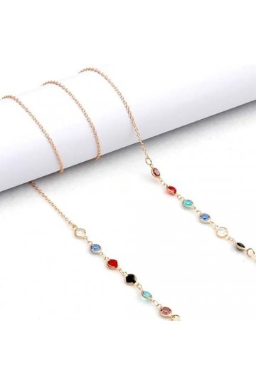 Perle Masque Chaînes Lunettes Chaîne pour Femmes Rétro Métal Lunettes De Soleil Longes Lunettes Cordon Titulaire Cou Sangle