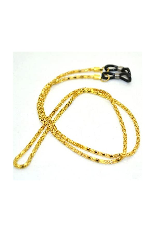 Nouvelle chaîne de lunettes en métal antidérapante cordon lunettes de soleil support sangle collier femmes hommes or couleur 