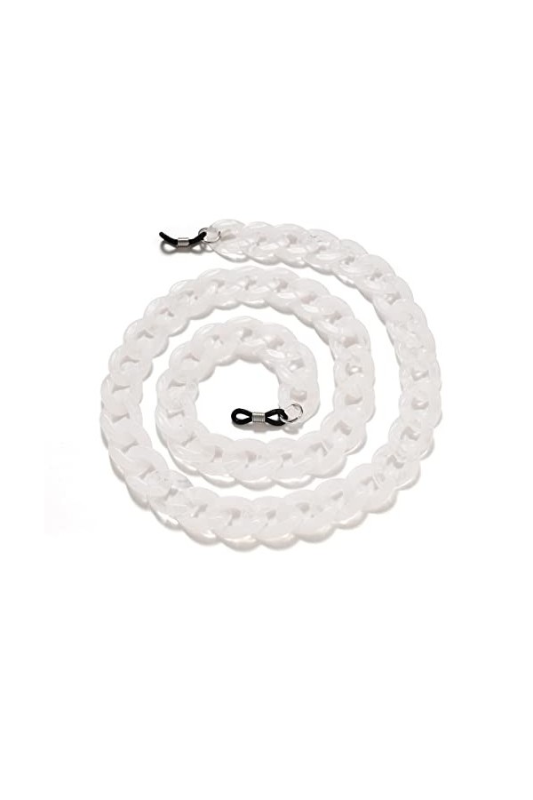 OMNIOF Sangle de Lunettes Lunettes lanière for Femmes coloré Acrylique Cou chaîne Anti-Perte Mode Lunettes Cordon Convient po