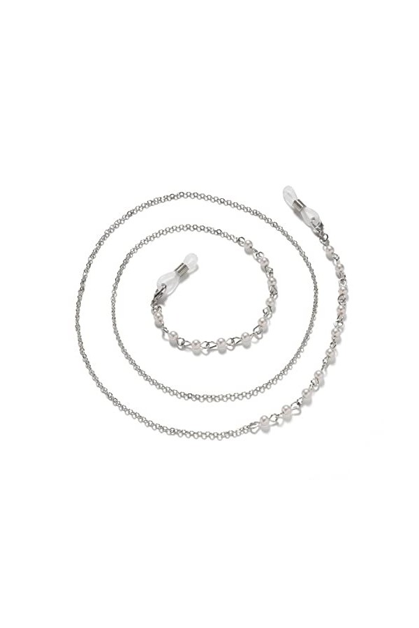 Lunettes Longe Lunettes Chaînes for Femmes Perle Perlé Métal Collier Simple Élégant Lunettes Cordon Convient pour Les Lunette