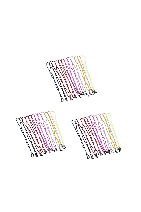 Lurrose 24 Pièces Longes Pour Femmes Dames Espejuelos Para Mujer Sangle De Lunettes Cordon De Lunettes Collier De Lunettes Ch