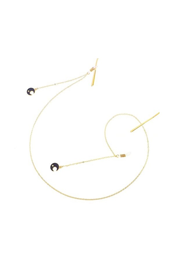 OMNIOF Chaînes Lunettes lanière for Femmes Pendentif Lune Noire Masques chaînes élégant Lunettes Cordon Convient pour Les Lun