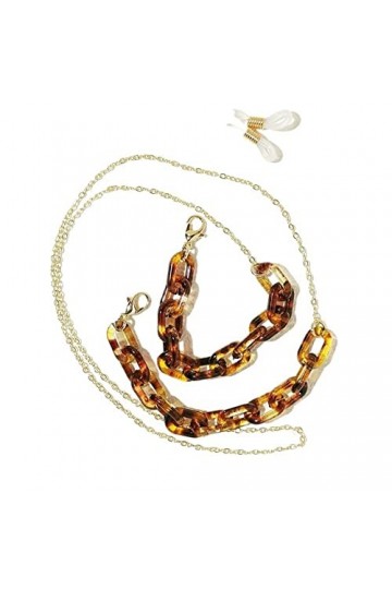 ZORZA Chaînes de Lunettes de lanière de Lunettes for Femmes retenue de Lunettes élégante Color : Leopard, Size : 1 